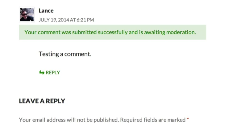 comment awaiting moderation