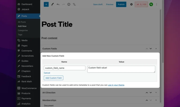 Custom Field UI