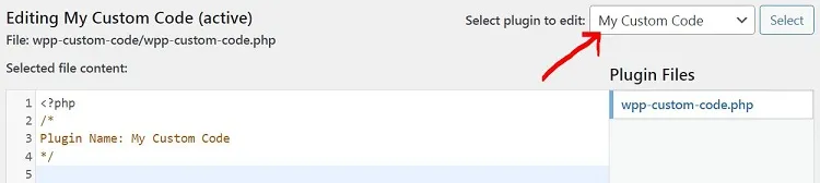 Editing our plugin