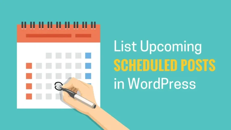List Upcoming Posts