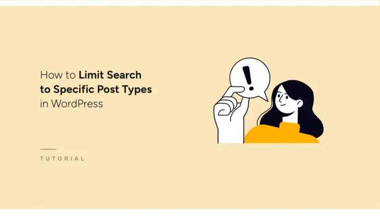 Limit WordPress Search to Specific Post Types