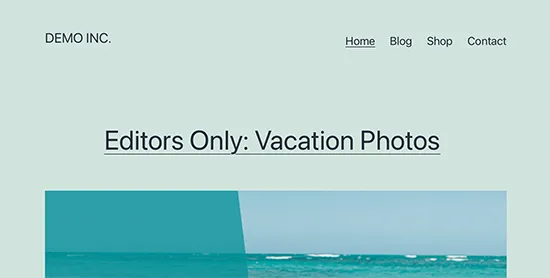 Changed prefix for private post