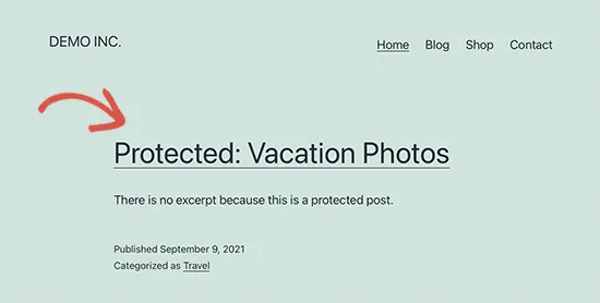 Protected Post Prefix