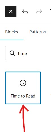 Time to Read block