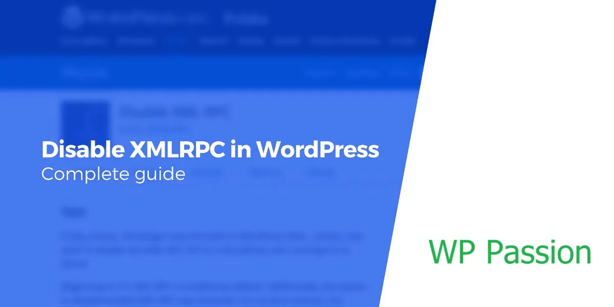 How to Disable XML-RPC in WordPress
