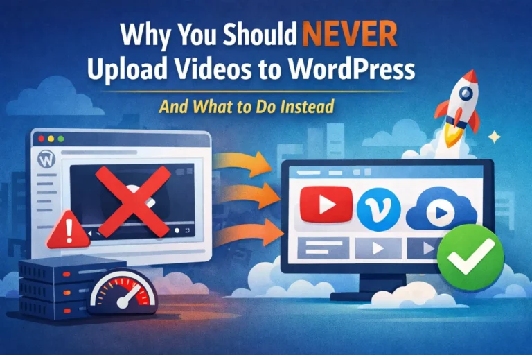 Why You Should Never Upload Videos Directly to WordPress