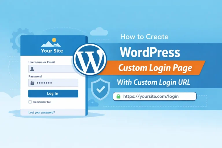 WordPress Custom Login Page With Custom Login URL
