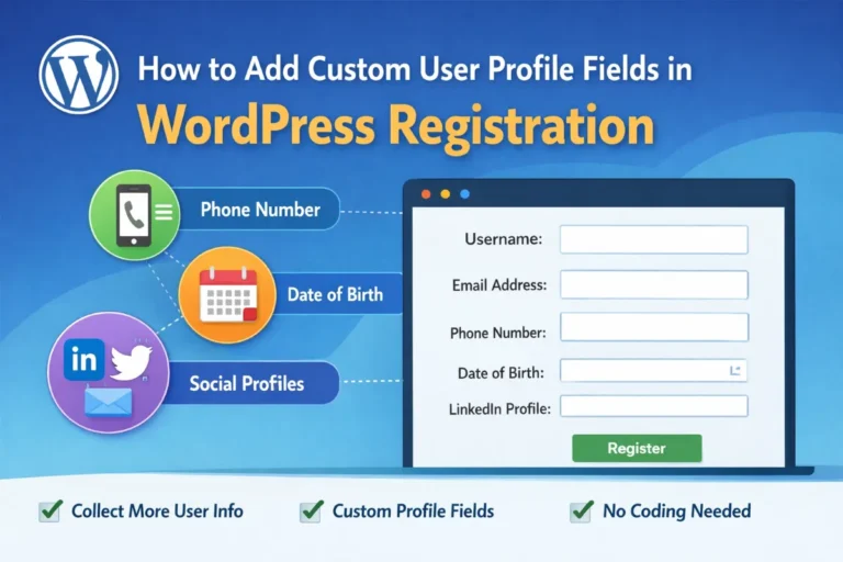 Add Profile Fields on Registration