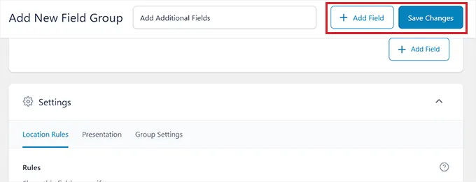 save additional field