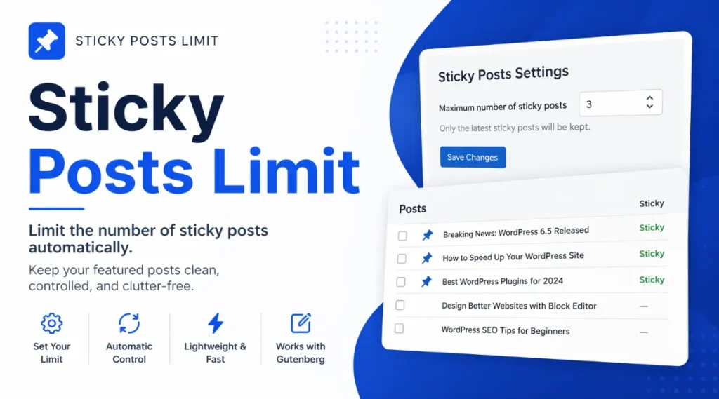 Sticky Posts Limit
