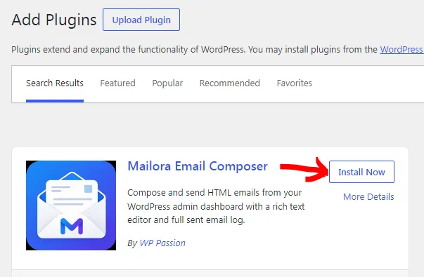 Add Mailora Email Composer