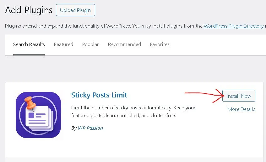 Add Sticky Posts Limit